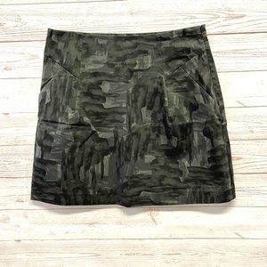 Theory Lorena Brushstroke Mini Skirt